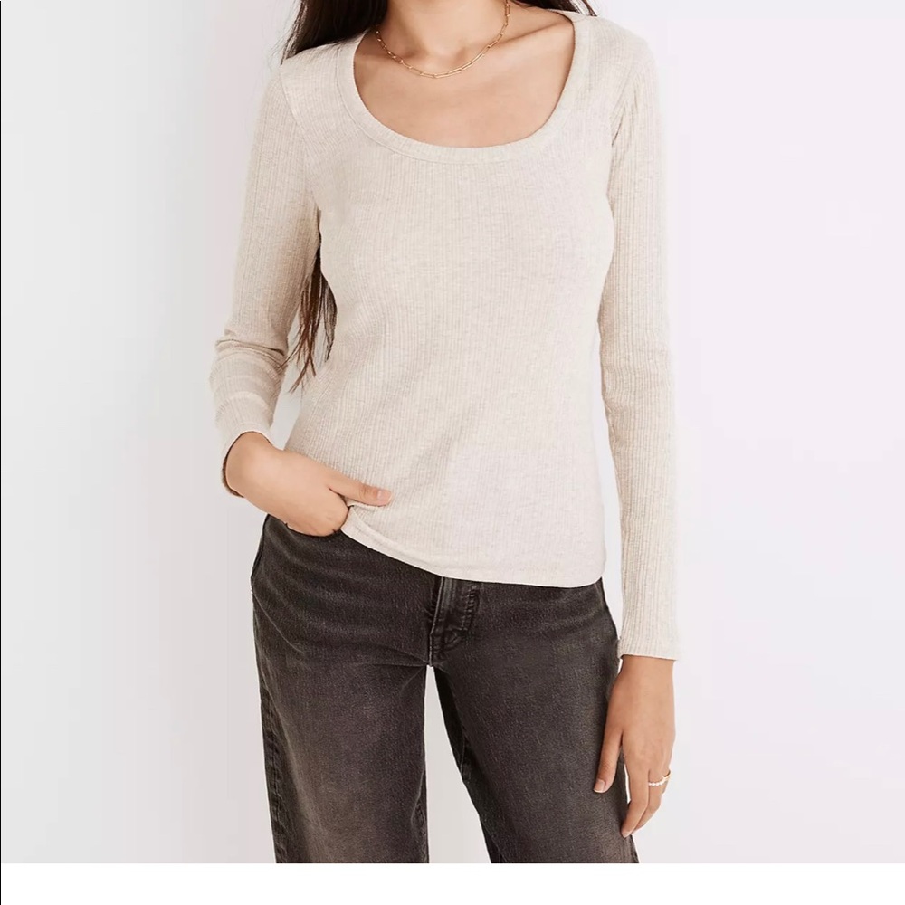 Madewell Scoop Neck Long Sleeve